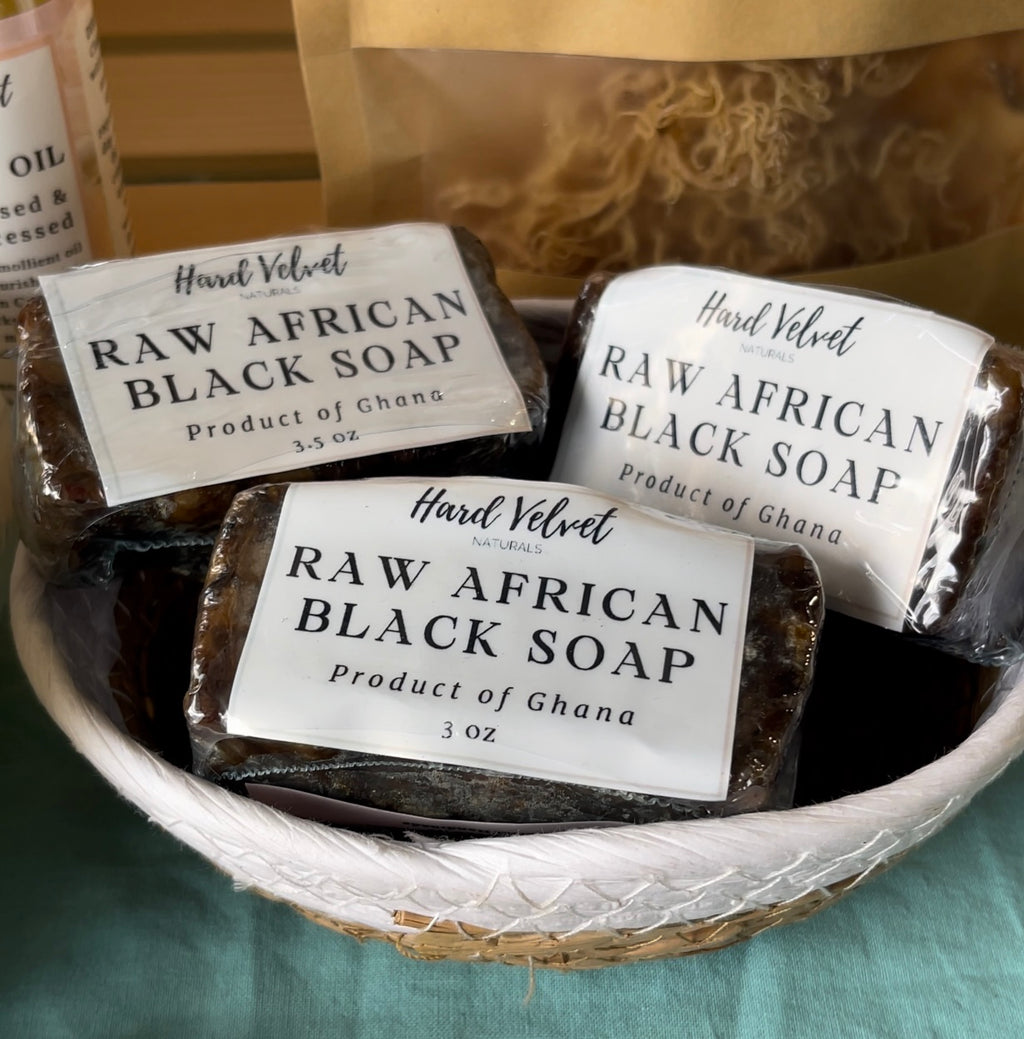 Raw African Black Soap