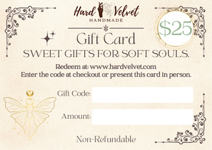 Hard Velvet Handmade Gift Card