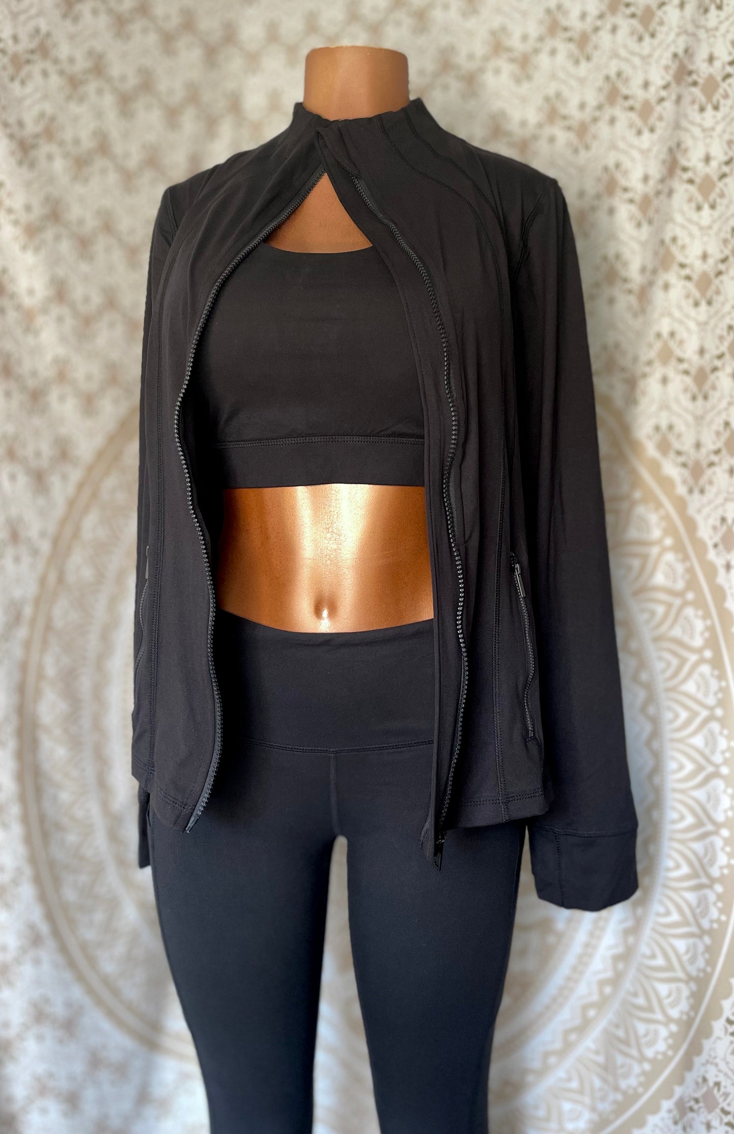 Mock Neck Zip Front Performance Jacket