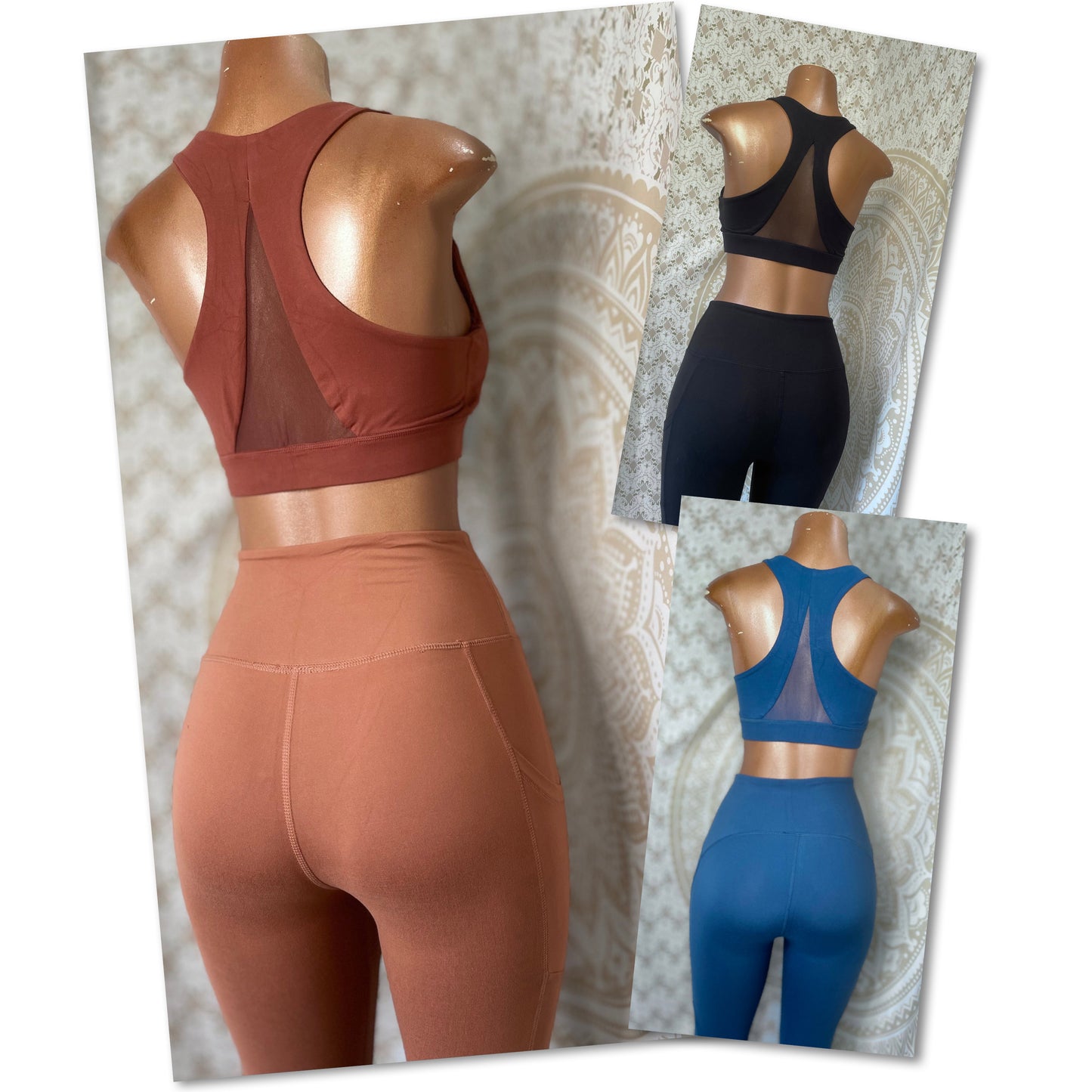 Triangle Mesh Sports Bra Standard/Plus