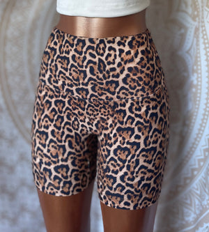 Leopard High Waisted Shorts